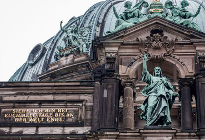 Low angle view of statue