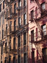 Low angle view of buildings in city