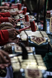 Javanese gamelan being played 