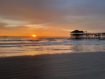 Florida sunrise at cocoa beach pier 