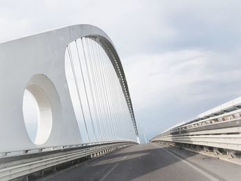 Low angle view of bridge against sky