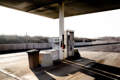 Empty gas station