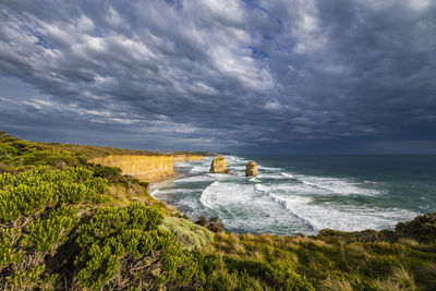 Scenic view of the australian coast at the twelve apostles