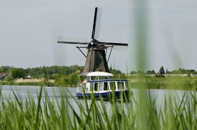 Boats in lake