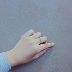 Close-up of cropped hand
