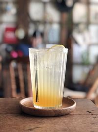 Close-up of coffee on table