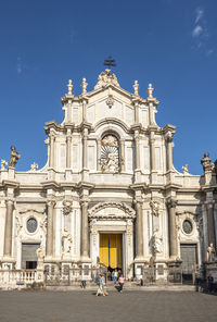 The beautiful basilica cathedral baroque of catania