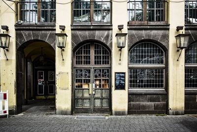 Entrance of building