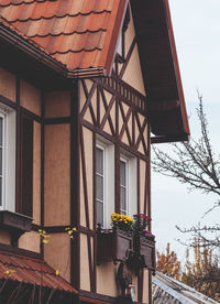 Low angle view of building against sky