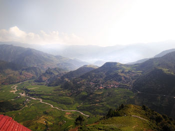 Scenic view of landscape against sky