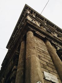 Low angle view of building against sky