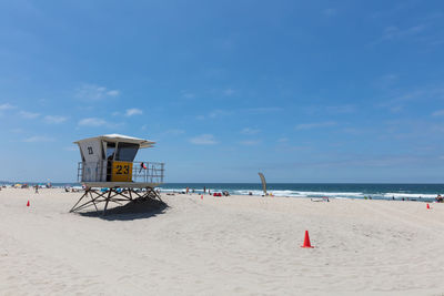 Lifeguard hut on beach