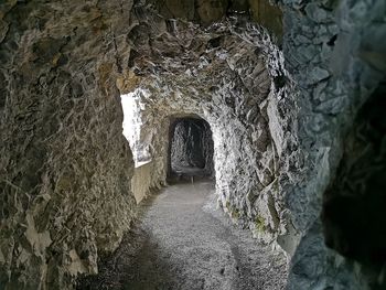Stone wall in old building