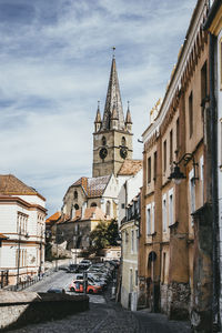 View of church against cloudy sky