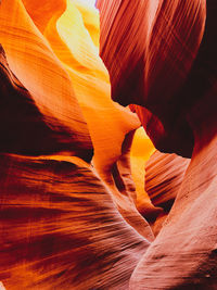 Rock formation in sunlight