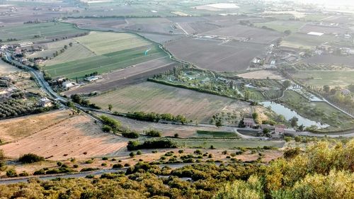 High angle view of landscape