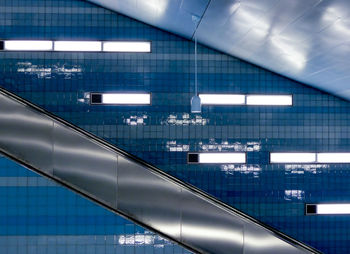 View of escalator