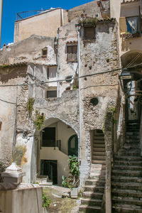 Low angle view of old building