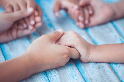 Close-up of hands