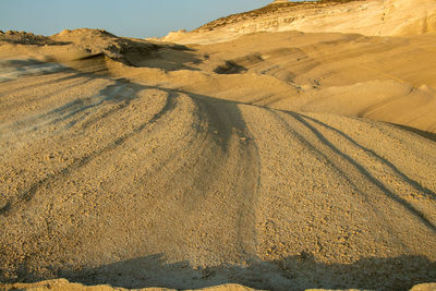 Aerial view of desert