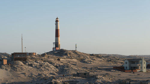 Lighthouse against clear sky