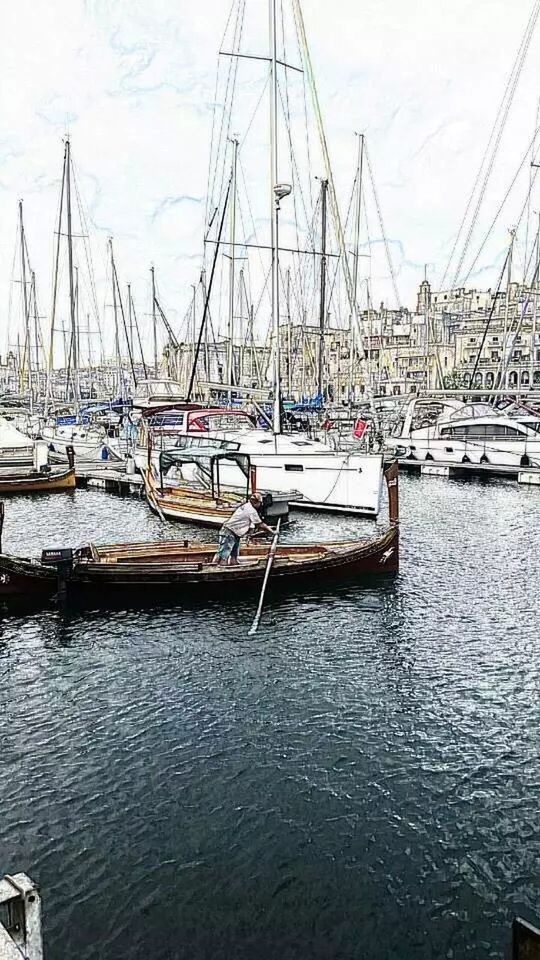 nautical vessel, transportation, mast, water, moored, mode of transport, boat, harbor, sailboat, sea, sky, waterfront, commercial dock, reflection, no people, nature, outdoors, travel, rippled, day