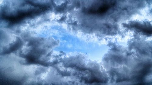 Low angle view of cloudy sky