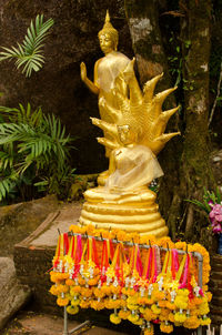 Buddha statue in garden