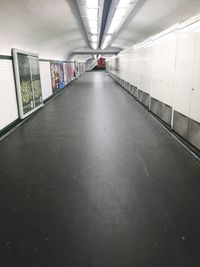 Empty corridor of building