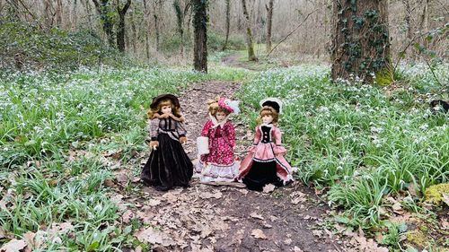 Women in forest