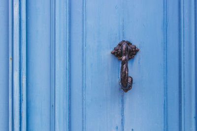 Full frame shot of old metal door