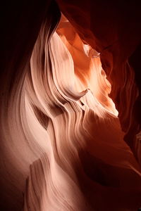 Low angle view of rock formation