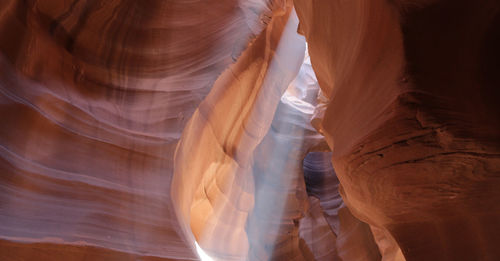 Low angle view of rock formation