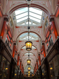 Low angle view of ceiling