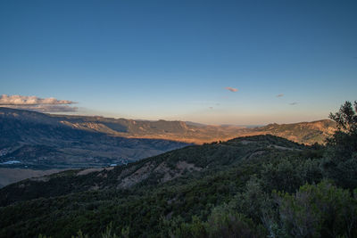 Panoramas along the paths of the aspromonte national park.