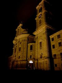 Low angle view of illuminated building