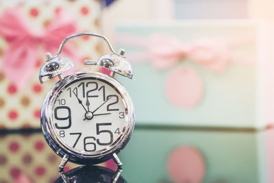 Close-up of clock
