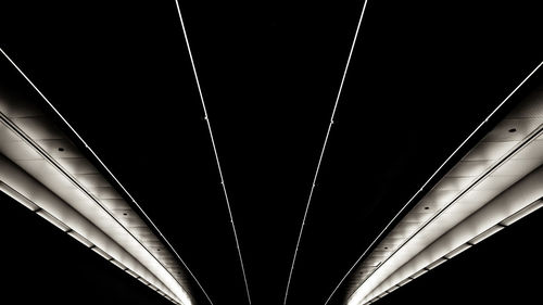 Low angle view of illuminated building