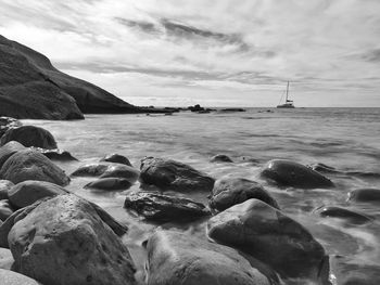 Scenic view of sea against sky