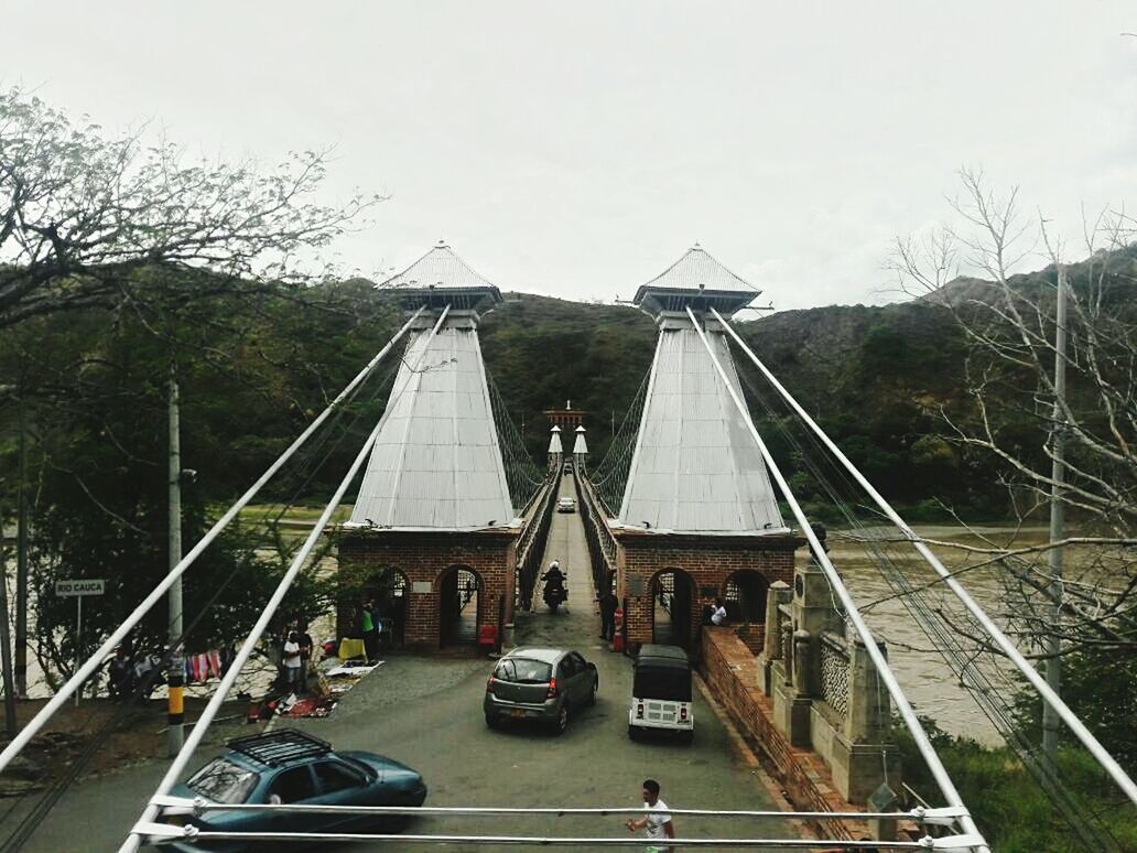 VIEW OF SUSPENSION BRIDGE