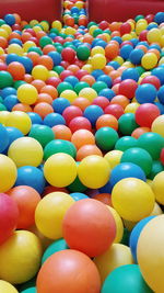 Colorful balls at playground