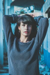 Portrait of young woman