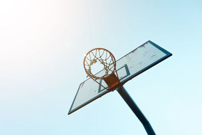 Old street basket hoop, sports equipment