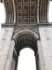 Low angle view of historical building