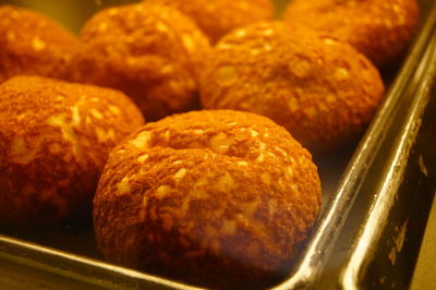 Close-up of bread in container