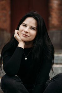 Portrait of a smiling young woman