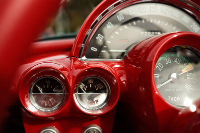 Close-up of vintage car