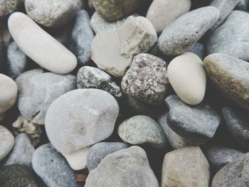 Full frame shot of pebbles