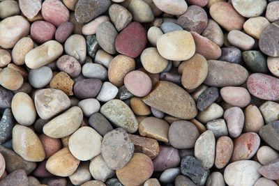 Full frame shot of stones on field