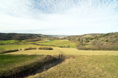 Scenic view of landscape against sky